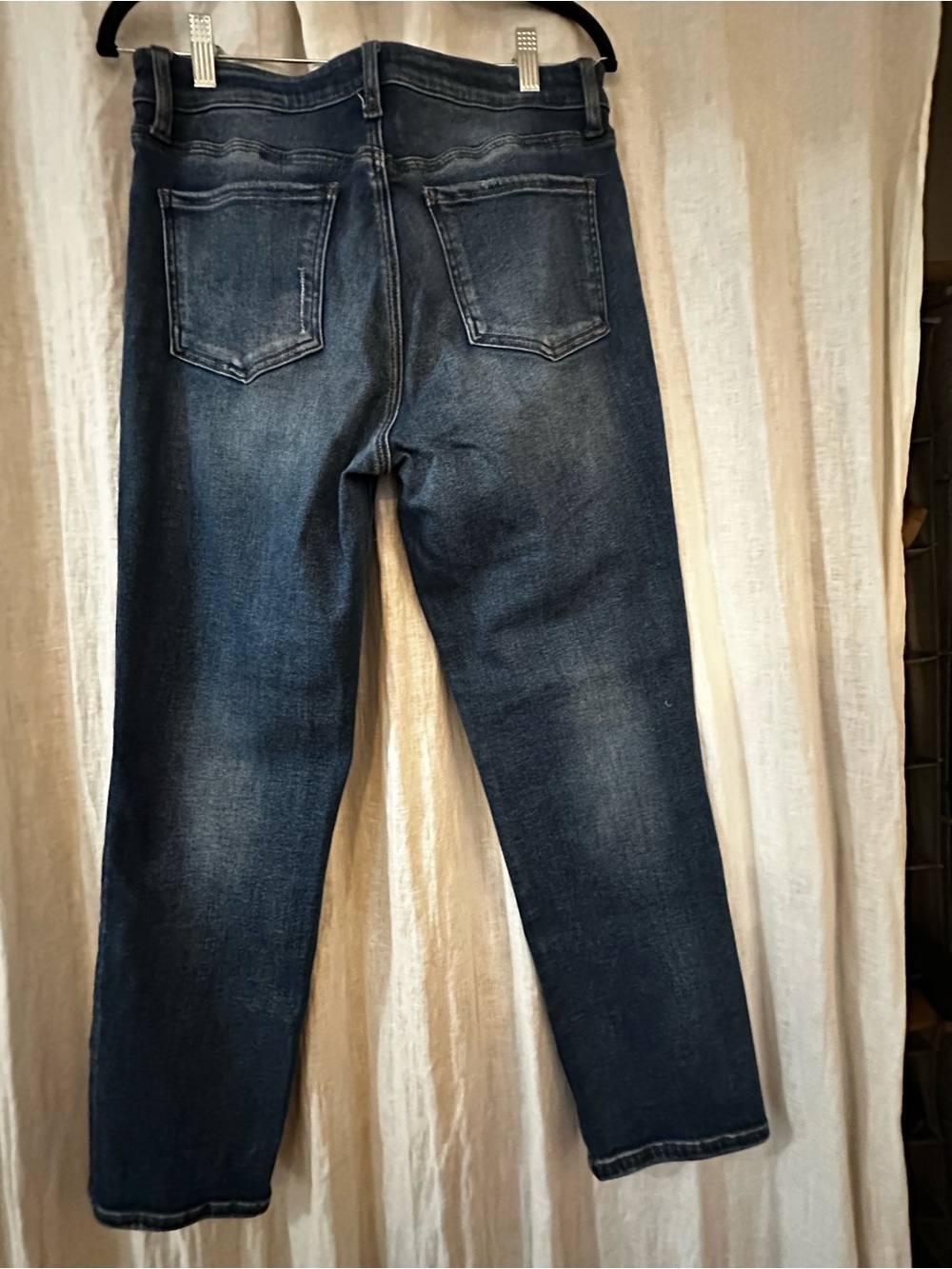 Kut from the Kloth Women's Straight Jeans in Dark Blue Wash - Picture 4 of 6
